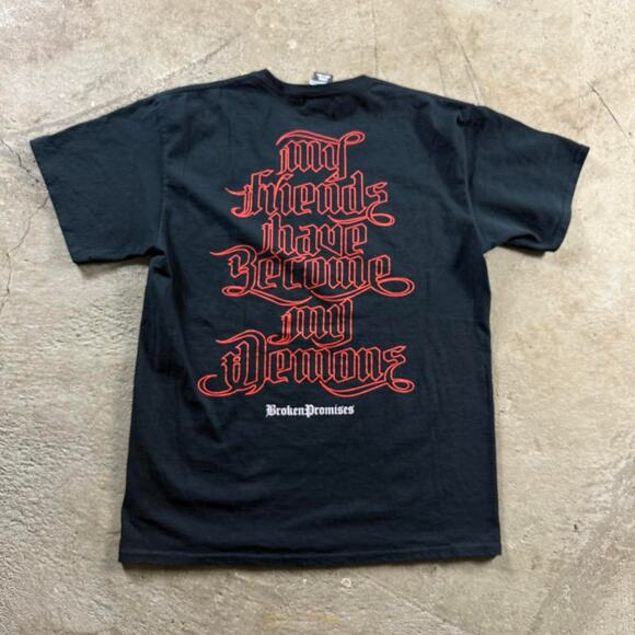 Black Broken Promises Graphic T-Shirt - Picture 5 of 8